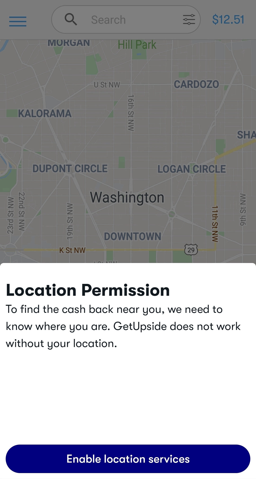 GetUpside location